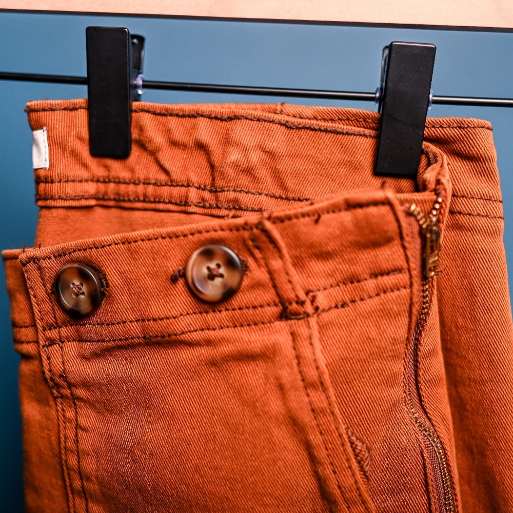 Kensie NEW Jeans size 6, Fall carpenter color Mustard Yellow/ Orange